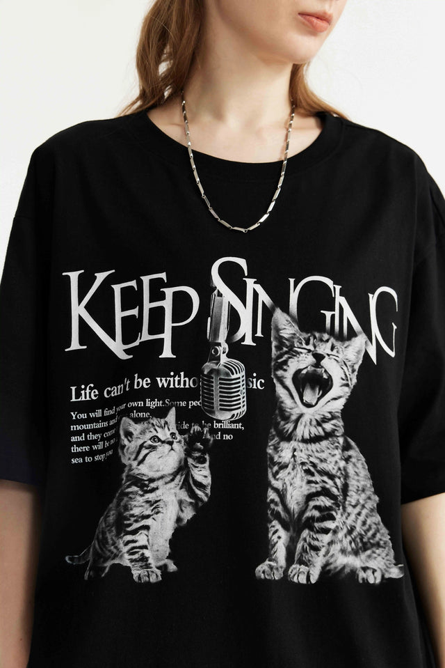 Keep Singing - Oversized T-shirt